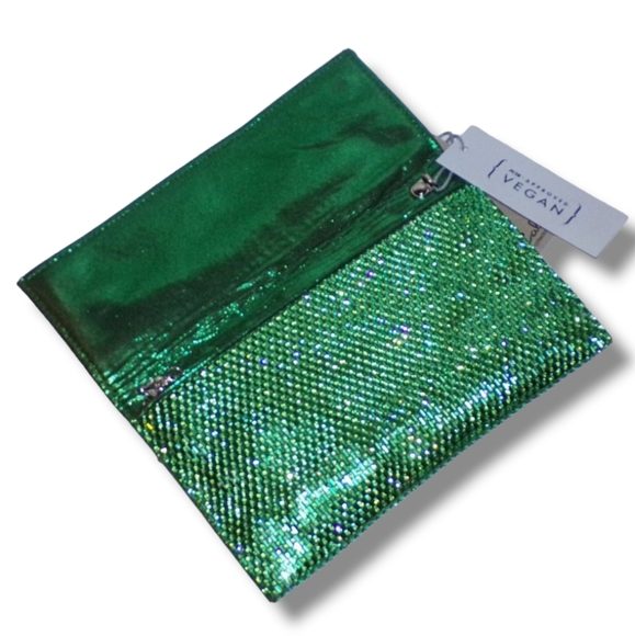 NWT Calin Collection Metallic Clutch with Chain - Picture 4 of 5